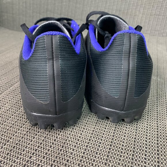 Adidas X Speedflow.4 Turf Soccer Shoes Size 8 Black & Blue Synthetic Mens - Picture 4 of 9
